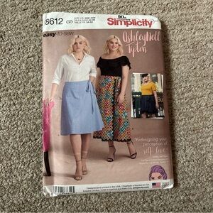 Simplicity easy-to-sew Sewing Pattern - 8612 - Womens Skirt - Sizes 26W-34W